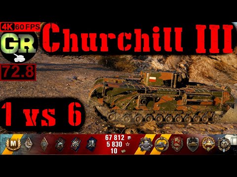 73_World of Tanks Churchill III WoT Replay - 6 Kills 2.2K DMG(Patch 1.4.0)
