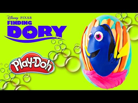 Finding Dory Playdoh Surprise Egg Full of Lots of Surprises! Video