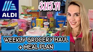 NEW ✨ALDI Weekly Finds Grocery Haul With Prices | Healthy Family of 4 Meal Plan