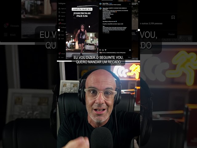 Se quer o respeito dos outros atletas, esse não é o caminho...