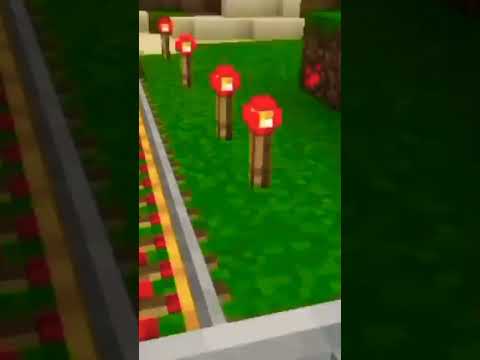 Insane Minecraft Train Village Build 😱 #Viral