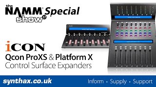 NAMM 2017 - Icon Qcon Pro XS & Platform X Control Surface Extender
