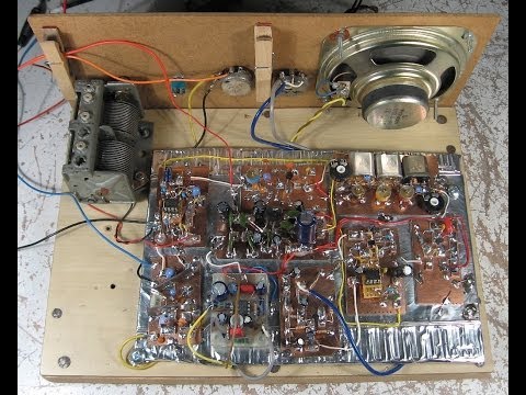 Mittwellenradio mit Quarzfilter - 1. Tests des Versuchsaufbaus