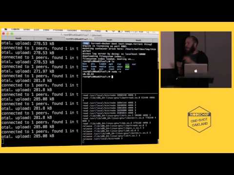 Mathias Buus: Booting Docker Images over Bittorrent | NodeConf ONE-SHOT | JSFest Oakland 2014