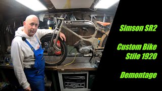Simson SR2 || Custom Bike || Part 17 || Demontage Simson SR2 || Custom Bike || Part 17 || Demontage