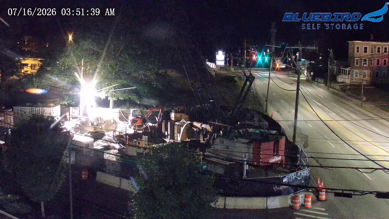 Live webcam view of Cemetery Brook Tunnel Construction