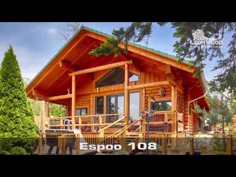 Rundstammhaus "Espoo 108" - ökologisch Bauen mit LéonWood®
