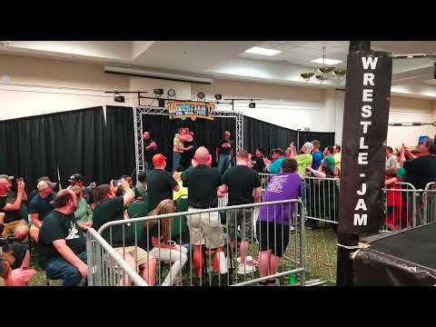 Paul Orndorff Big Van Vader make amends & hug it out - WrestleJam - 5/25/2017