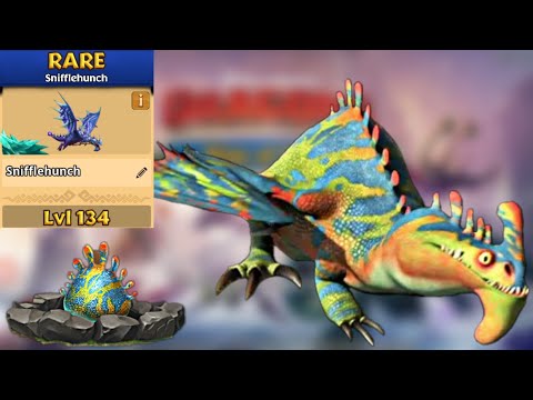Snifflehunch Max Level 134 Titan Mode - Dragons:Rise of Berk