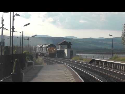 37604/37402 6k73 Sellafield - Crewe flasks, through Arnside. 30th June 2014