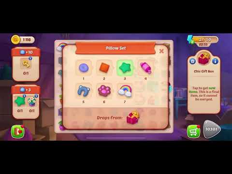 Homescapes Merge Game New Part 2 HD 3 - match puzzle Gameplay | android | IOS | GameGo Game