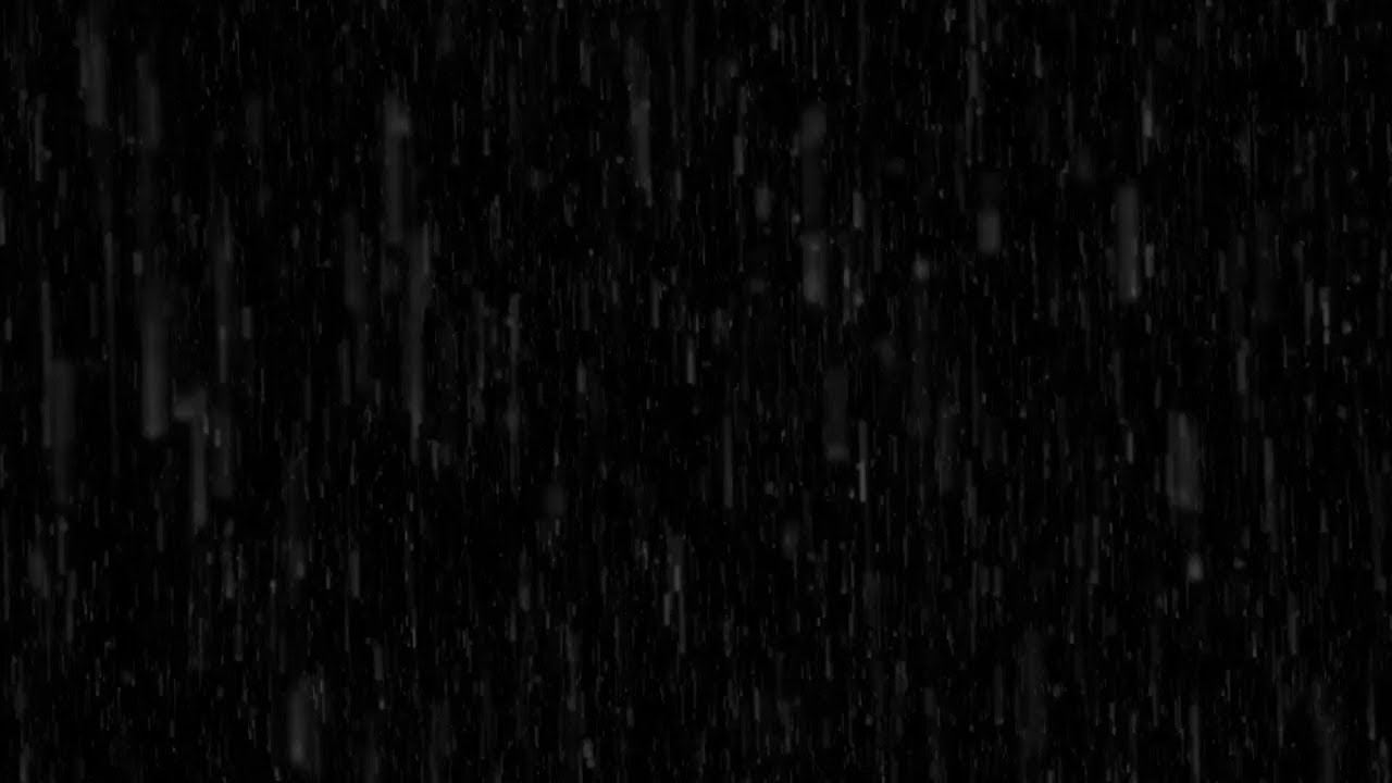 RAIN to Sleep Immediately & End Insomnia - Dark Screen - Rain to Block Noises ,sleep,relax,study
