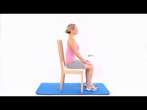 How to do a pelvic tilt sitting