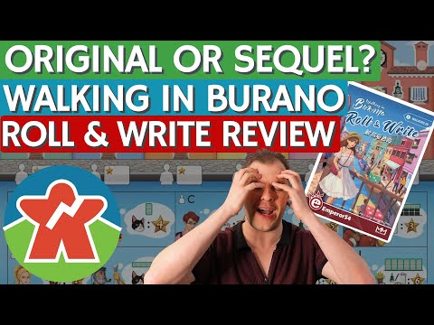 Walking in Burano Roll & Write - Board Game Review - Original vs Sequel?