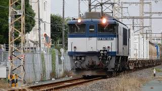 【JR貨物】1094レ EF64 1027号機 細田踏切 2019/07/03