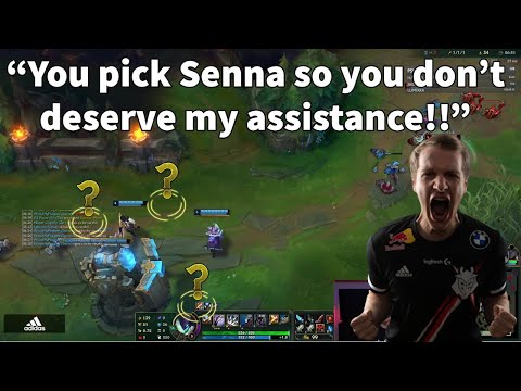 Jankos On Why He Doesn't Like Playing With A Senna Bot Lane!!!