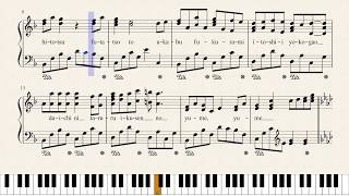 Download lagu (REVISED) D.Gray-man - Tsunaide Te ni Kisu wo - (piano cover) MuseScore mp3