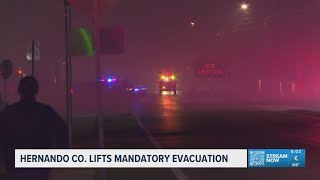 Hernando County lifts mandatory evacuation from massive brush fire