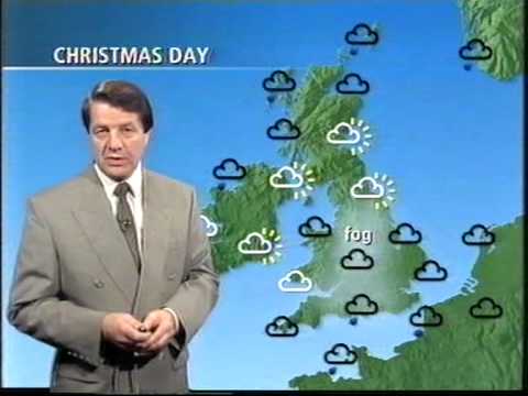 BBC 1 Continuity & Weather Forecast Christmas Day 1992 - Bernard Davey