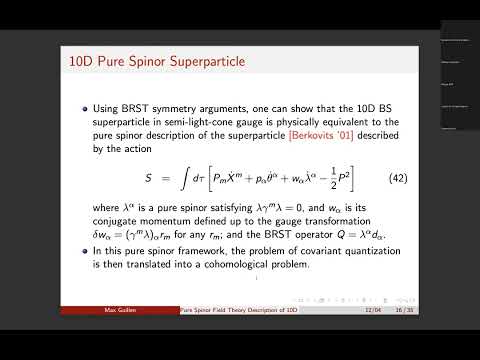 Day 2, part 1: Pure Spinor Field-Theory Descr. of 10D Super-Yang-Mills & Color-Kinematics Duality