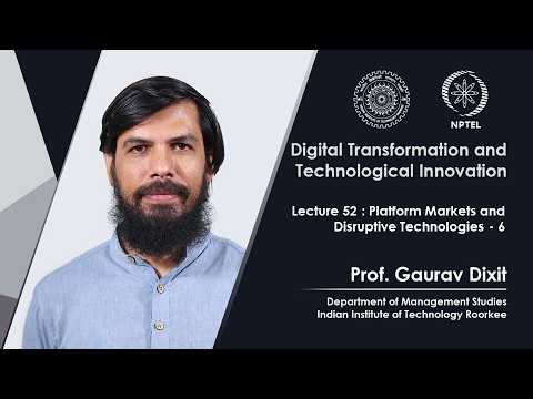 Digital Transformation and Technological Innovation Promo Video by Prof Gaurav Dixit IIT Roorkee