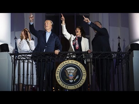 Video Thumbnail: WATCH: Joe Biden attends 4th July fireworks display