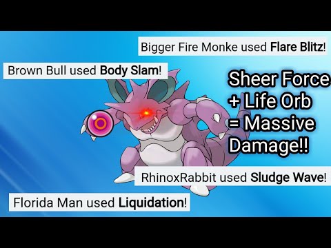 SHEER FORCE + LIFE ORB IS A DEADLY COMBO!!