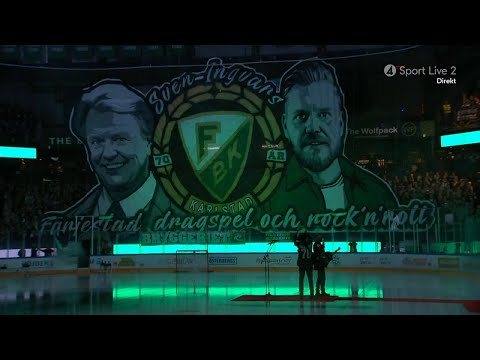 Hyllning av Sven-Ingvars, intro & slutsignal | Färjestad BK - Brynäs IF | SHL 25/26 | 2026-01-17