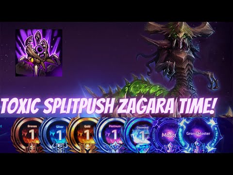Zagara Nydus - TOXIC SPLITPUSH ZAGARA TIME! - B2GM Season 5 (Silver 4)