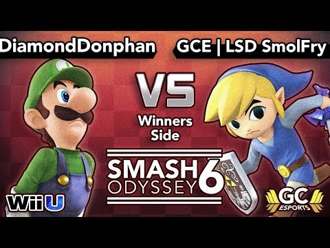 Smash Odyssey 6 - DiamondDonphan (Luigi) Vs. GCE | LSD SmolFry (Toon Link) -Singles - Smash Wii U