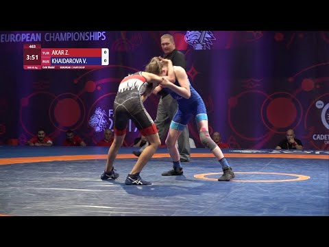 GOLD WW - 40 kg: Z. AKAR (TUR) v. V. KHAIDAROVA (RUS)
