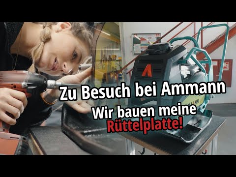 Eine Maschine besucht eine Maschine - Tschulique baut eine Rüttelplatte bei Ammann