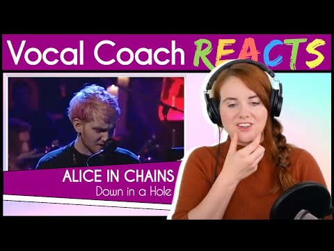 Vocal Coach reacts to Alice In Chains - Down in a Hole (Layne Staley MTV Unplugged Live)