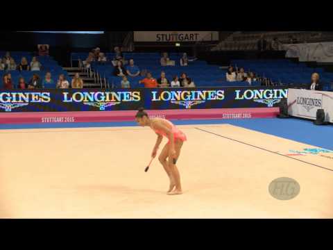 Katherine UCHIDA (CAN) 2015 Rhythmic Worlds Stuttgart - Qualifications Clubs