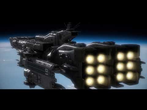 SDF1 movie version transforming in space.