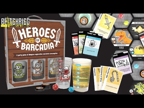 Heroes of Barcadia Unboxing / Kickstarter All In