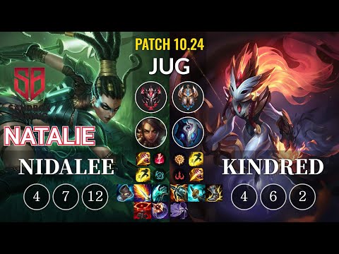 SB Natalie Nidalee vs Kindred Jungle - KR Patch 10.24