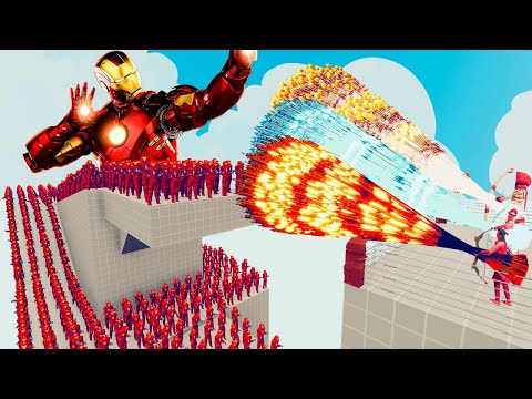 100x IRON MAN + 2x GIANT vs 3x EVERY GOD - Totally Accurate Battle Simulator TABS