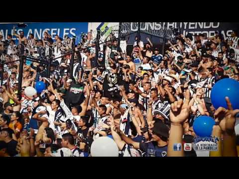 "LA HINCHADA DE LA PANDILLA partido Querétaro vs Monterrey" Barra: La Adicción &bull; Club: Monterrey
