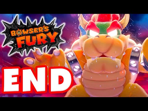 Bowser's Fury - Gameplay Walkthrough Part 4 - ENDING! Bowser Boss Fight! 50/100 Shines!