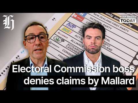 Thumbnail for 'No voter suppression': Electoral Commission boss denies claims by Mallard | Ryan Bridge TODAY