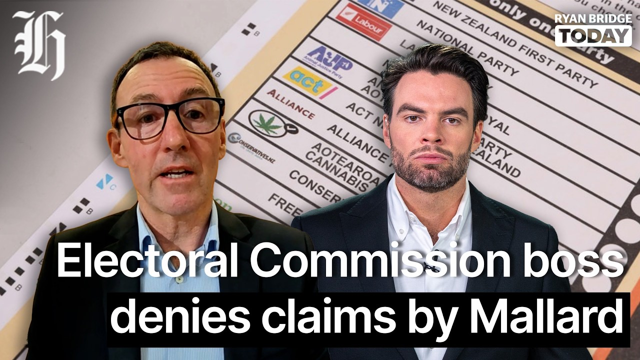 'No voter suppression': Electoral Commission boss denies claims by Mallard | Ryan Bridge TODAY