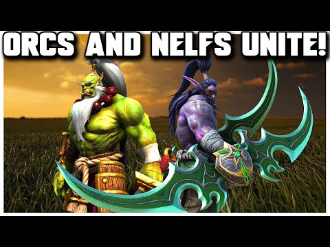 Grubby | WC3 2v2 | Orcs And Nelfs UNITE!