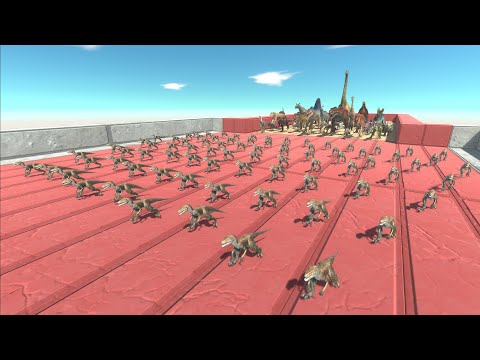 Race to eat 80 RAPTORS - Animal Revolt Battle Simulator