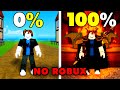 I 100 D Blox Fruits With NO Robux And It Was PAINFUL