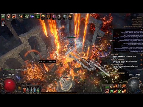 PoE 3.22 Flamewood Strength Stacking Chieftain T16 Channel mapping