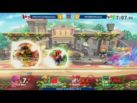 Battle of BC 2 | 2ManyCooks & Alphicans (Red) vs MOOBESOR & Jams (Green) | Smash 4 Losers Top 8