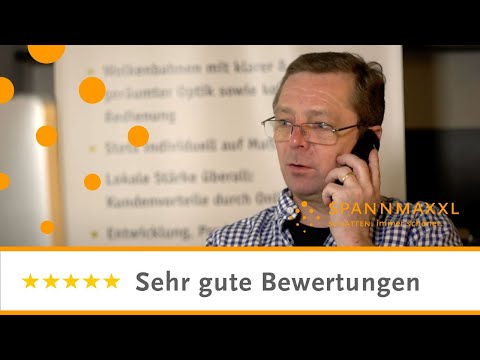Große Zufriedenheit bei SPANNMAXXL. Immer wieder erhalten wir beste Bewertungen von unseren Kunden.
Wollen auch Sie davon profitieren?