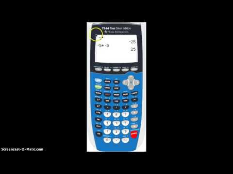 Squaring Negative Numbers