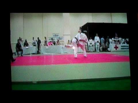 Sarah Phillips 3rd match at State Judo 2009